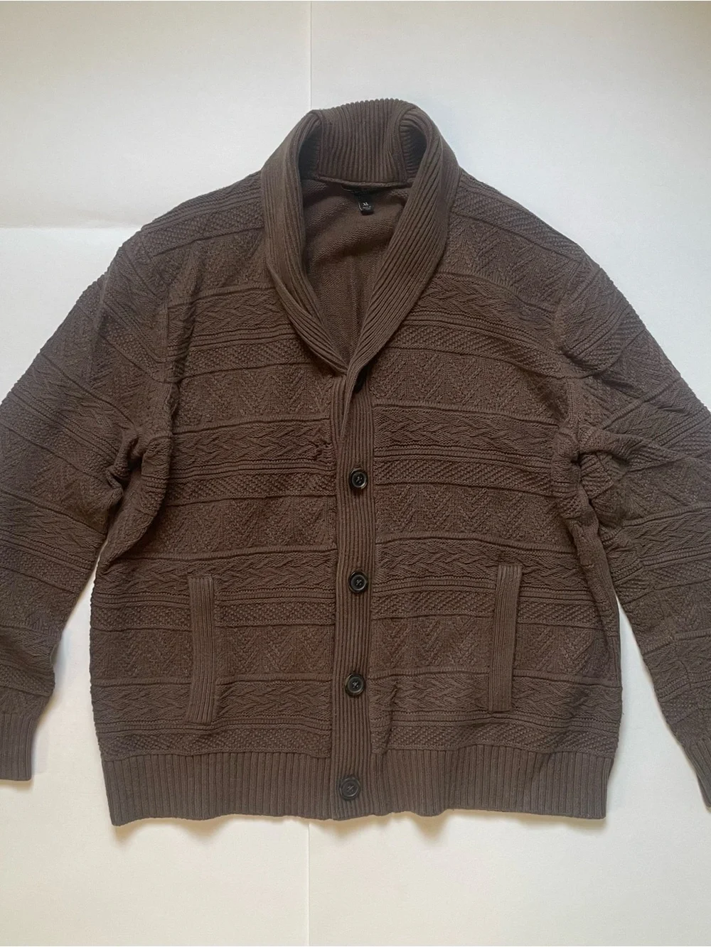 Banana Republic Brown Shawl Collar Cardigan Sweater